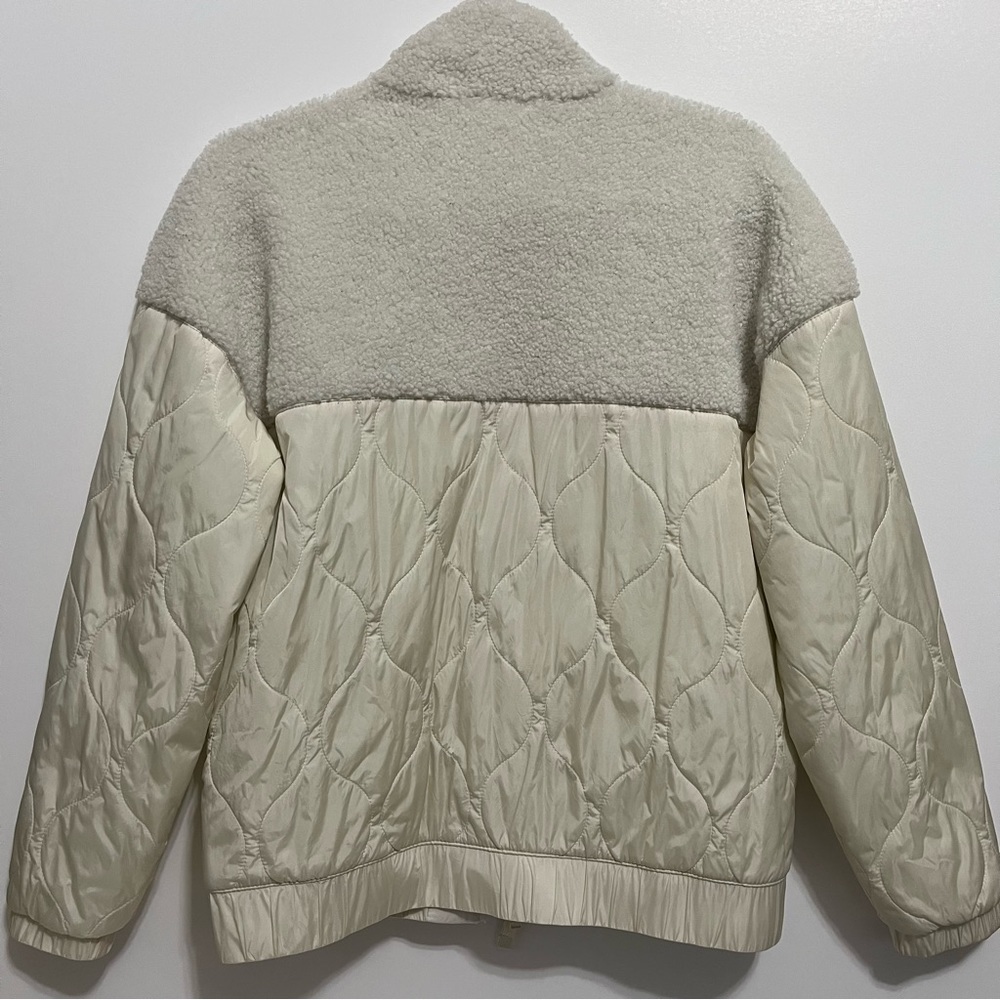 Universal Thread Sherpa Mixed Media Jacket Cream | Size XS - Picture 5 of 5
